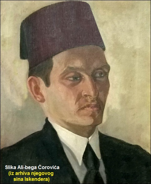 Ali-beg Ćorović (1908-1979). Slika je urađena u Beogradu 1936. godine i rad je ruskog umjetnika P. Kreščenka